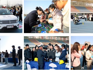 学校联合市公安局举办122“全国交通安全日”交通安全体验营活动