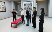 校党委副书记李明率队走访淮北市龙波美术馆
